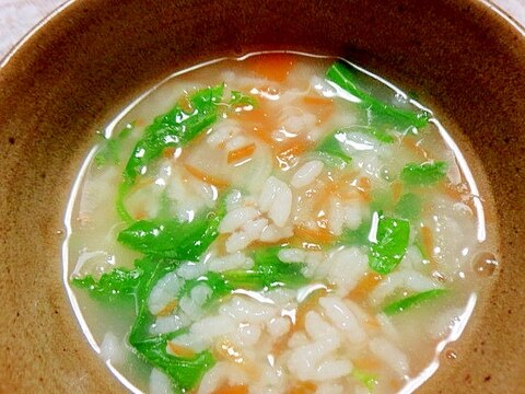 麺つゆで七草粥